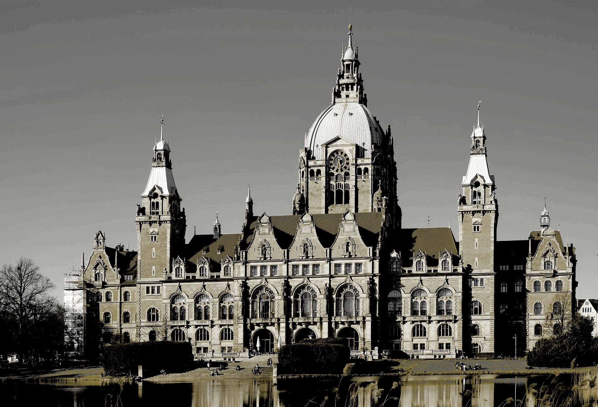 Norbert Peter, Visionär aus Hannover und Gründer von XINELOYD, posiert vor dem Firmenlogo