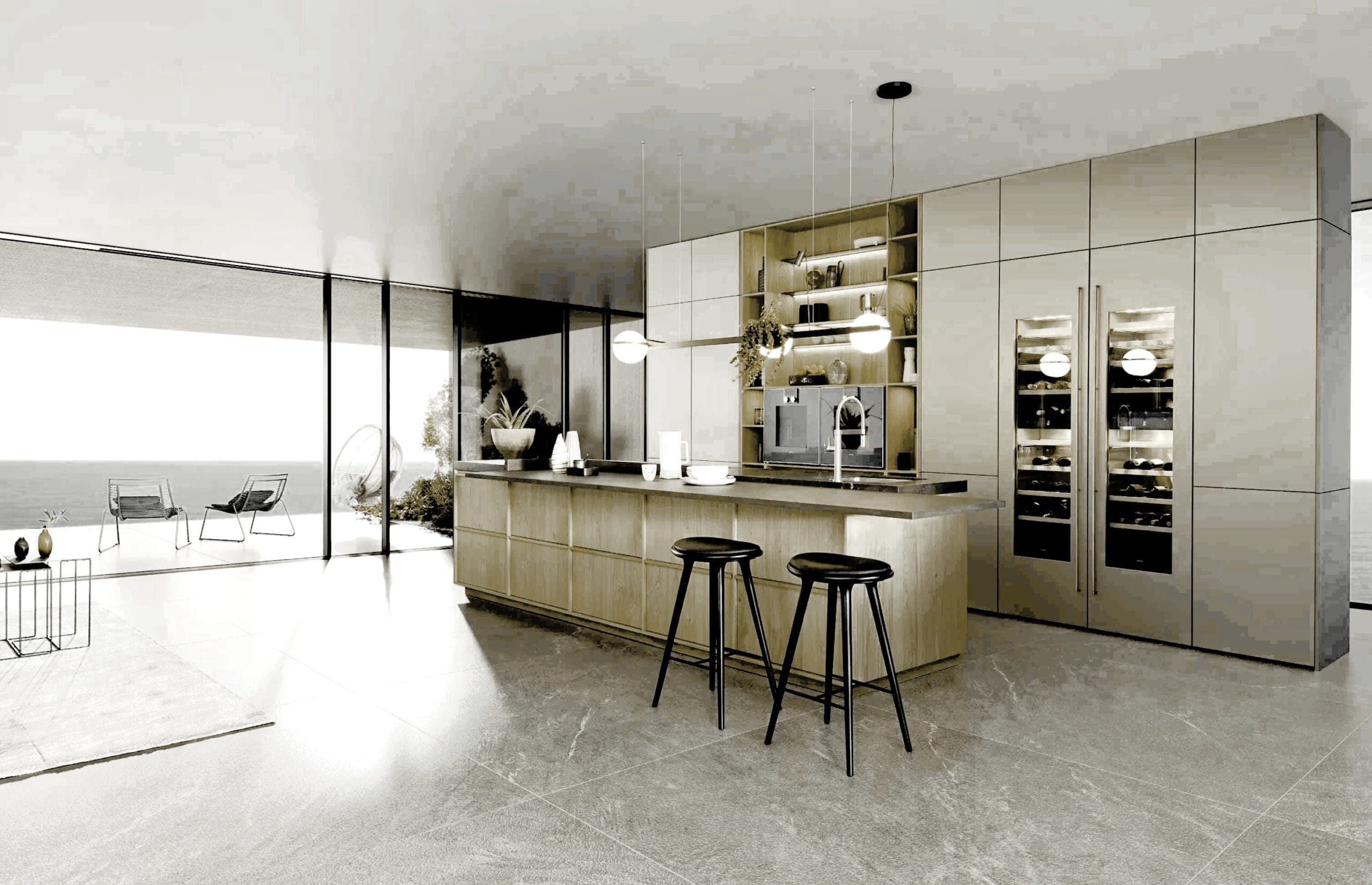 Geheimnisse von Luxusküchen: Zeitloses Design mit innovativer Technik in moderner Küchenarchitektur