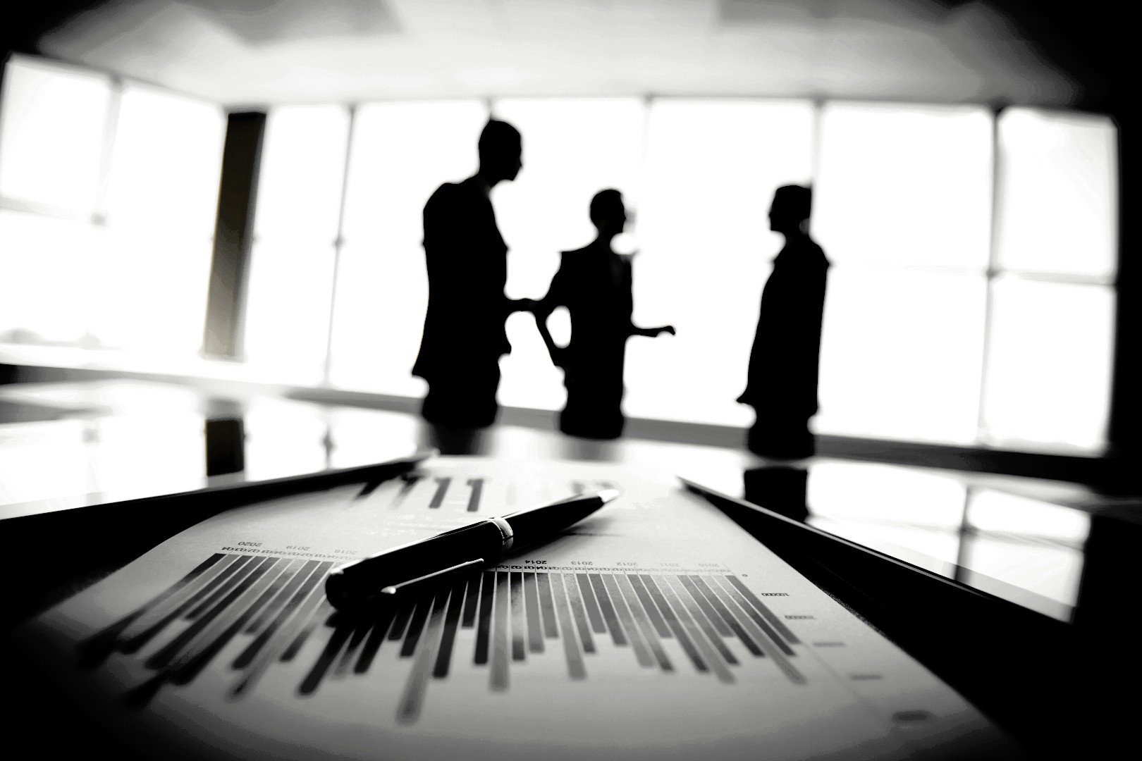 Holding Steuern Vergleich Ungarn Österreich Deutschland: Geschäftsleute bei Finanzanalyse