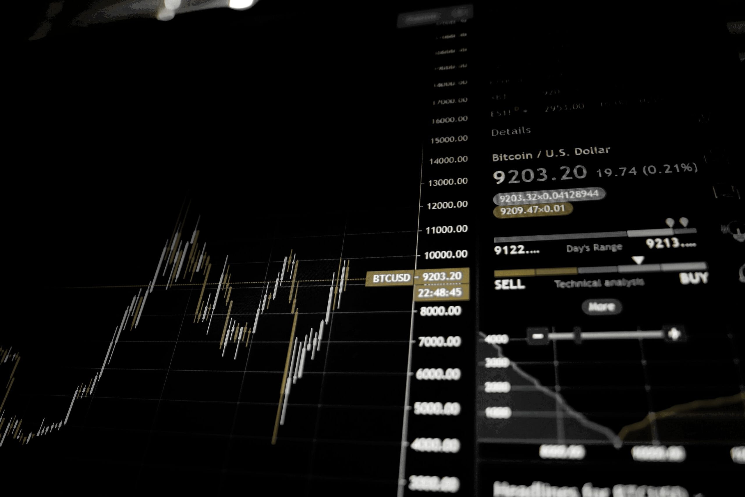 Justin Peter Shopify Experte Bitcoin Trading Screen zeigt 9203 USD Kurs - so krass verdient der TikTok Boss